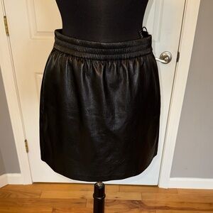 Babaton faux leather skirt